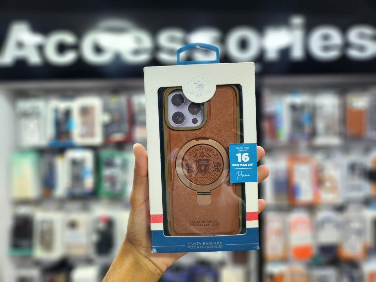 Apple Santa Barbara Polo Prima Stand Leather Case iPhone 16 Pro Max — Box Packed